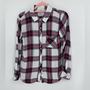 Rails Women's Hunter Plaid Button Up Shirt Size Medium